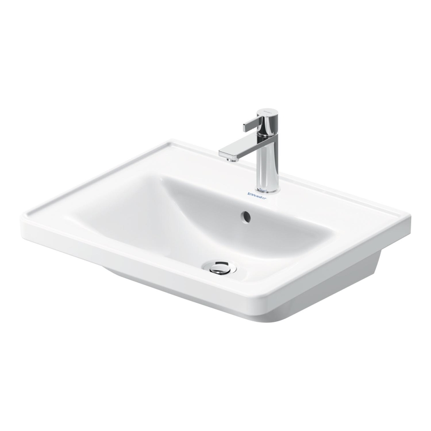 Duravit 2367600000 - Væghængt håndvask D-NEO 60x48 cm keramik/højglans hvid