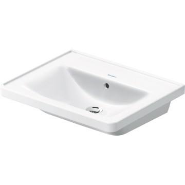 Duravit 2367600060 - Vægmonteret håndvask D-NEO 60x48 cm keramik/højglans hvid