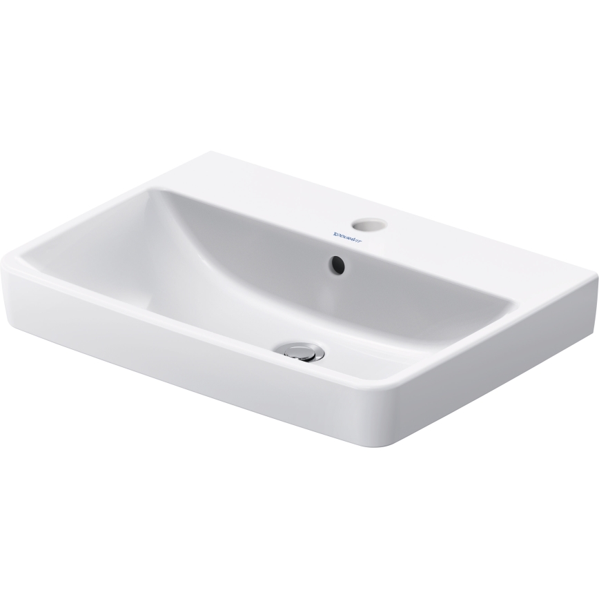 Duravit 23756500002 - Vægmonteret håndvask D-NEO 65x46 cm, keramik/højglans hvid