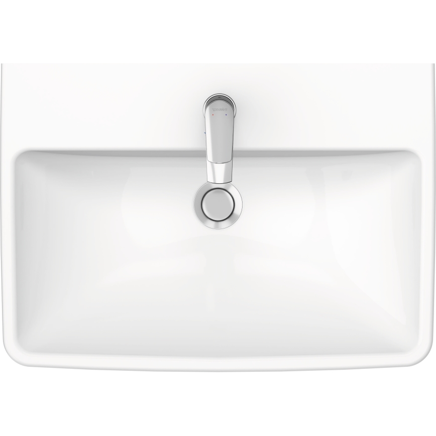 Duravit 23756500002 - Vægmonteret håndvask D-NEO 65x46 cm, keramik/højglans hvid