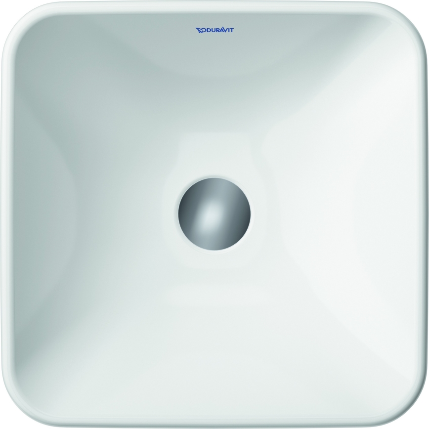 Duravit 2397400070 - D-NEO håndvask til bordplade 40 x 40 cm keramik/højglans hvid