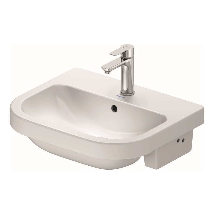 Duravit 24035500002 - Indfældet håndvask D-CODE 55x45,5 cm keramik/højglans hvid