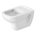 Duravit 25700920002 - Vægophængt Rimless-toilet D-CODE keramik/højglans hvid