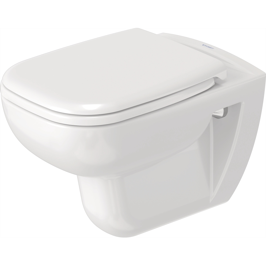 Duravit 25700920002 - Vægophængt Rimless-toilet D-CODE keramik/højglans hvid