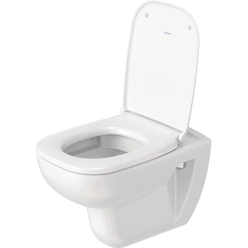 Duravit 25700920002 - Vægophængt Rimless-toilet D-CODE keramik/højglans hvid