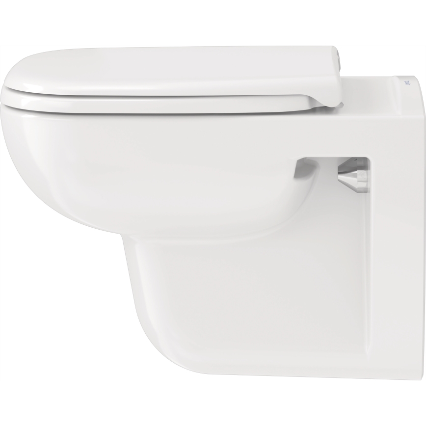 Duravit 25700920002 - Vægophængt Rimless-toilet D-CODE keramik/højglans hvid