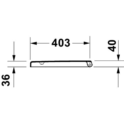 Duravit 28310000 - Toiletsæde D-CODE 37,4 x 42 cm, hvid