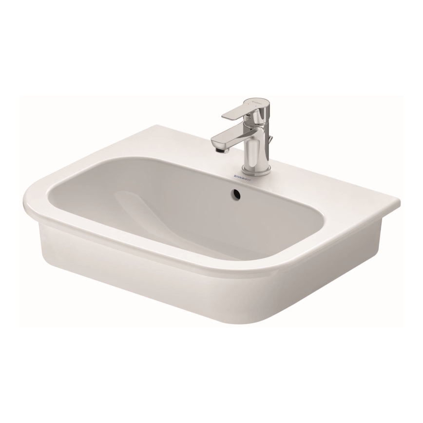 Duravit 337540000 - Indfældet håndvask D-CODE 54,5x43,5 cm keramik/højglans hvid