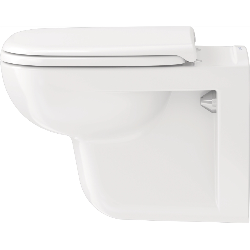 Duravit 45350900A1 - Væghængt WC med SoftClose-toiletsæde D-CODE keramik/blank hvid