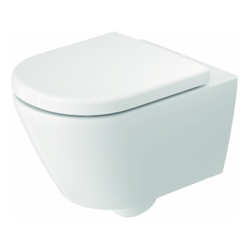 Duravit 49030900B2 - Vægmonteret toilet med toiletsæde D-CODE keramik/højglans hvid