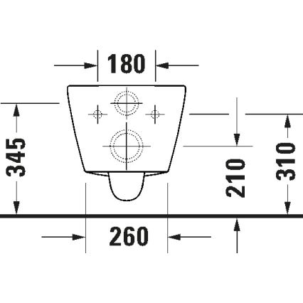 Duravit 49030900B2 - Vægmonteret toilet med toiletsæde D-CODE keramik/højglans hvid