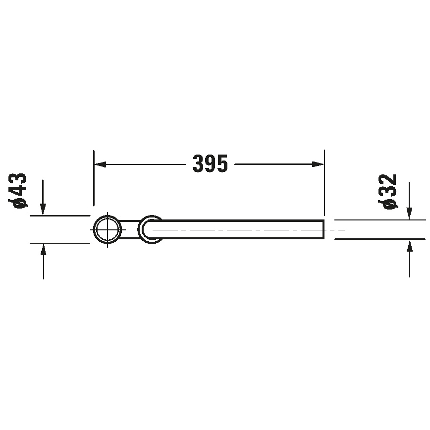 Duravit 50260000 - Vaskesifon UNIVERSAL i poleret krom
