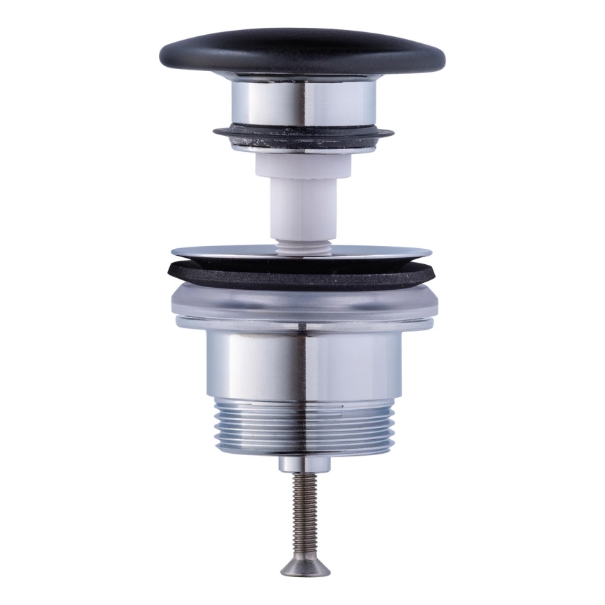 Duravit 50791300 - Bundventil til håndvask PUSH-OPEN Ø 6,5 cm, mat antracit