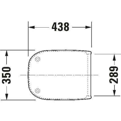 Duravit 67390099 - Toiletbræt SoftClose D-CODE 35x43,8 cm hvid