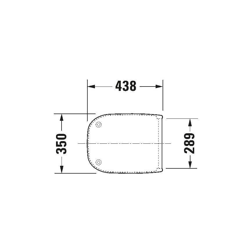 Duravit 67390099 - Toiletbræt SoftClose D-CODE 35x43,8 cm hvid