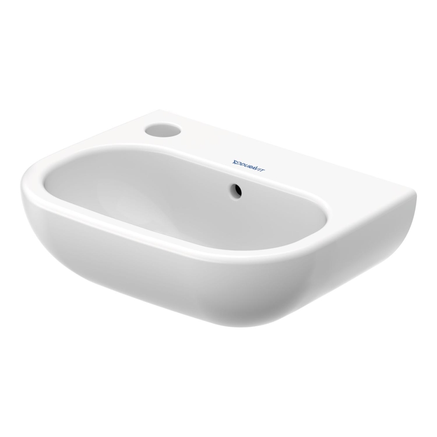 Duravit 7053600092 - Væghængt håndvask D-CODE 36x27 cm keramik/højglans hvid