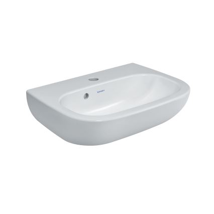 Duravit 7054500002 - Væghængt håndvask D-CODE 45x34 cm, keramik, højglans hvid