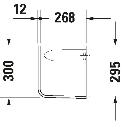 Duravit 8571800002 - Sifonafdækning D-CODE 30x26,8 cm keramik/højglans hvid