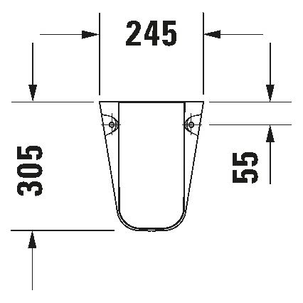 Duravit 8571800002 - Sifonafdækning D-CODE 30x26,8 cm keramik/højglans hvid