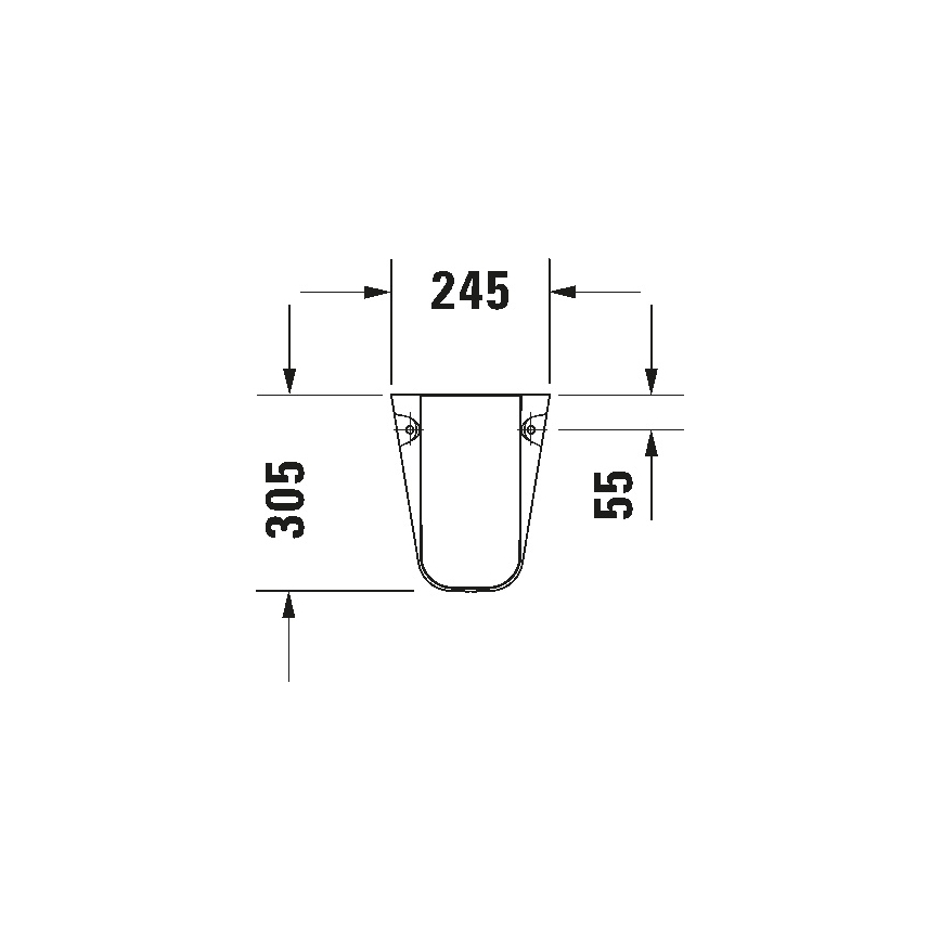 Duravit 8571800002 - Sifonafdækning D-CODE 30x26,8 cm keramik/højglans hvid