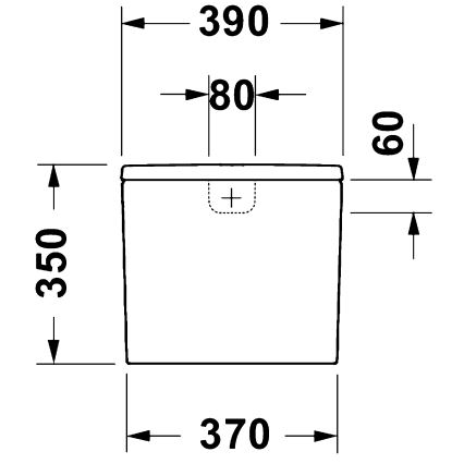 Duravit 9530000852 - Cisterne til toilet D-CODE 4,5/3 l keramik/hvid