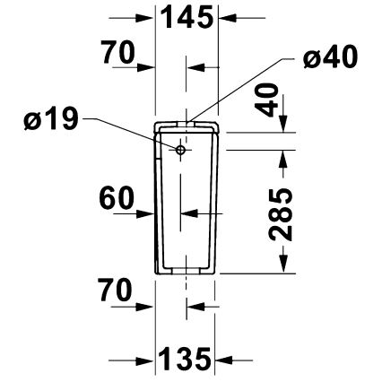 Duravit 9530000852 - Cisterne til toilet D-CODE 4,5/3 l keramik/hvid