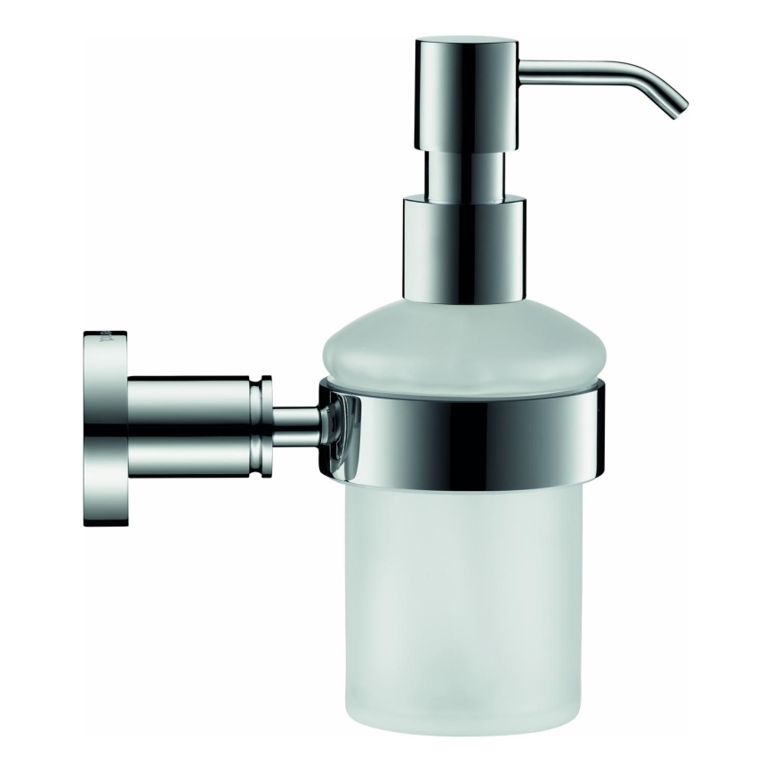 Duravit 99161000 - Væghængt sæbedispenser D-CODE 390 ml matteret glas/blank krom