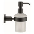 Duravit 99164600 - Væghængt sæbedispenser D-CODE 390 ml, frostet glas/mat sort