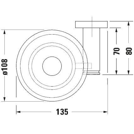 Duravit 99174600 - Vægmonteret sæbeholder D-CODE venstrevendt mat sort