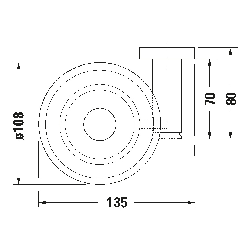 Duravit 99174600 - Vægmonteret sæbeholder D-CODE venstrevendt mat sort