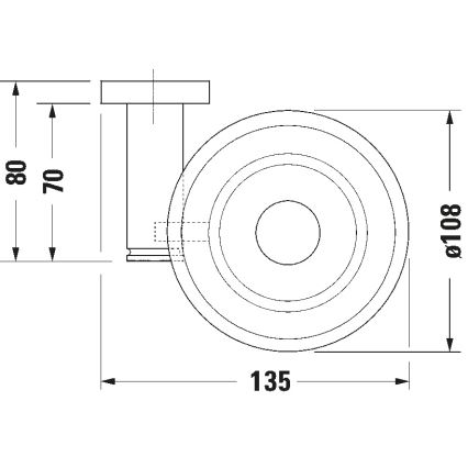 Duravit 99181000 - Vægmonteret sæbeskål D-CODE højre blank krom