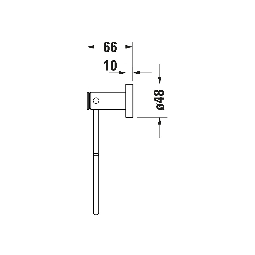 Duravit 99211000 - Vægmonteret håndklædeholder D-CODE, poleret krom