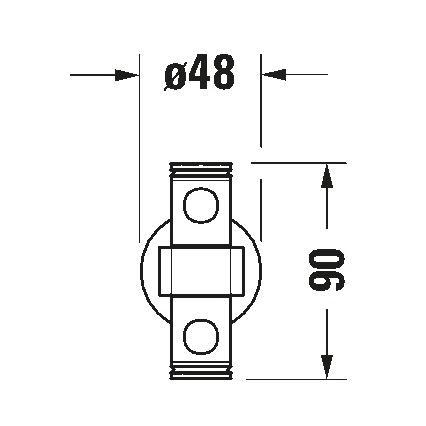 Duravit 99221000 - Væghængt håndklædeholder D-CODE 44,7 cm poleret krom