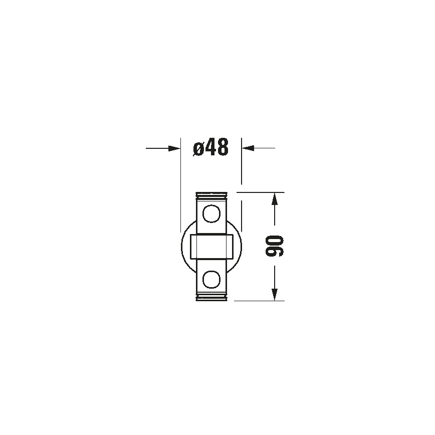 Duravit 99221000 - Væghængt håndklædeholder D-CODE 44,7 cm poleret krom