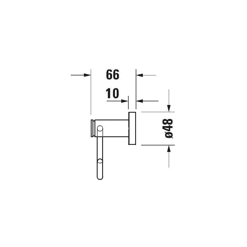 Duravit 99264600 - Toiletpapirholder D-CODE mat sort