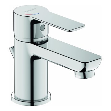 Duravit DC1013001010 - Håndvaskarmatur + bundventil D-CODE poleret krom