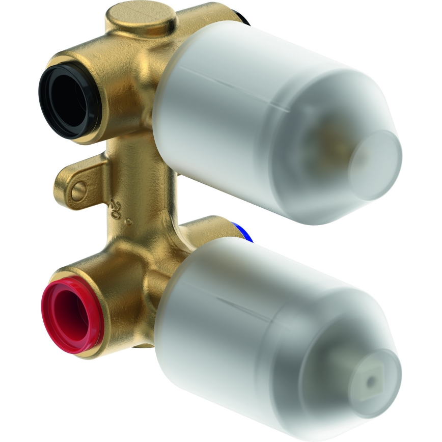 Duravit DC5210008010 - D-CODE brusebatteri til indbygning, poleret krom