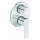 Duravit DC5210008010 - D-CODE brusebatteri til indbygning, poleret krom