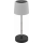 Dæmpbar, berøringsbetjent, genopladelig LED-bordlampe til udendørs brug LED/2W/5V IP44 1200 mAh grå