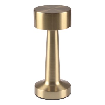 Dæmpbar, berøringsstyret LED-bordlampe SIMPLY — 5V, 2700/4000/6500K, 800 mAh, guld