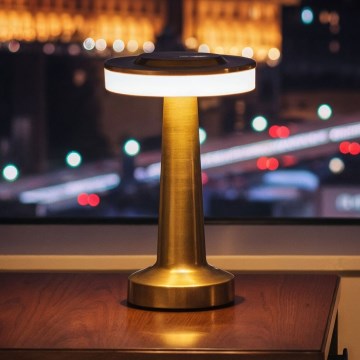 Dæmpbar genopladelig LED-bordlampe LONDON LED/2W/5V 2700K/4000K/6500K 400 mAh guld