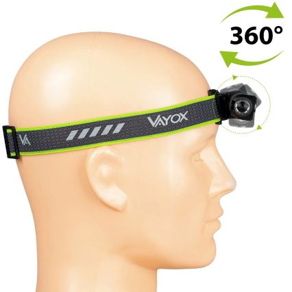 Dæmpbar genopladelig LED-pandelampe med rødt lys 3-i-1 LED/10W/5V IP66 500 lm 800 mAh