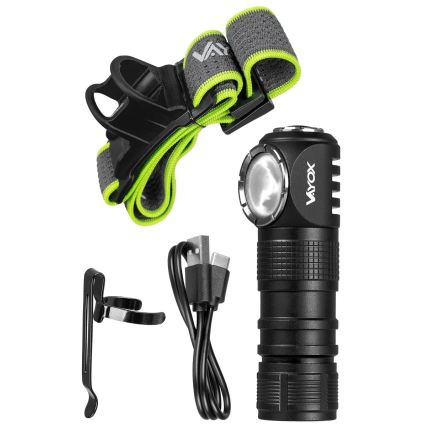 Dæmpbar genopladelig LED-pandelampe med rødt lys 3-i-1 LED/10W/5V IP66 500 lm 800 mAh