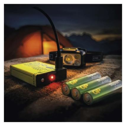 Dæmpbar genopladelig pandelampe LED/3xAAA/1000 mAh 3,7V