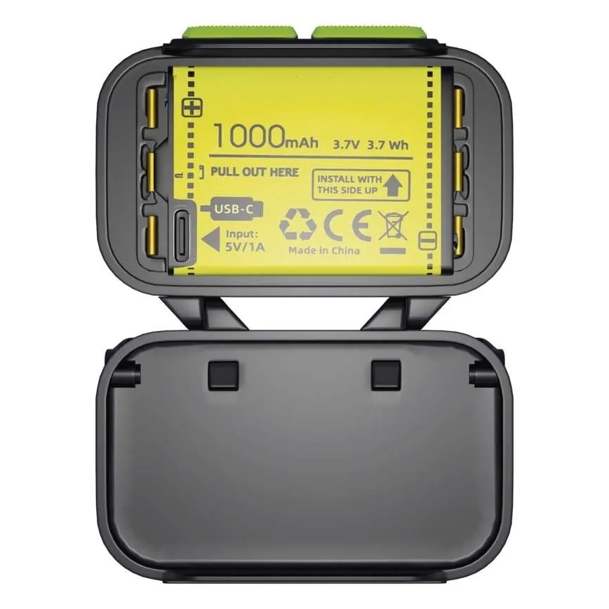 Dæmpbar genopladelig pandelampe LED/3xAAA/1000 mAh 3,7V