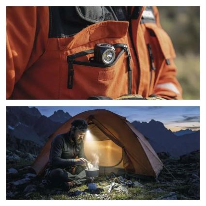 Dæmpbar genopladelig pandelampe LED/800 mAh 3,7V