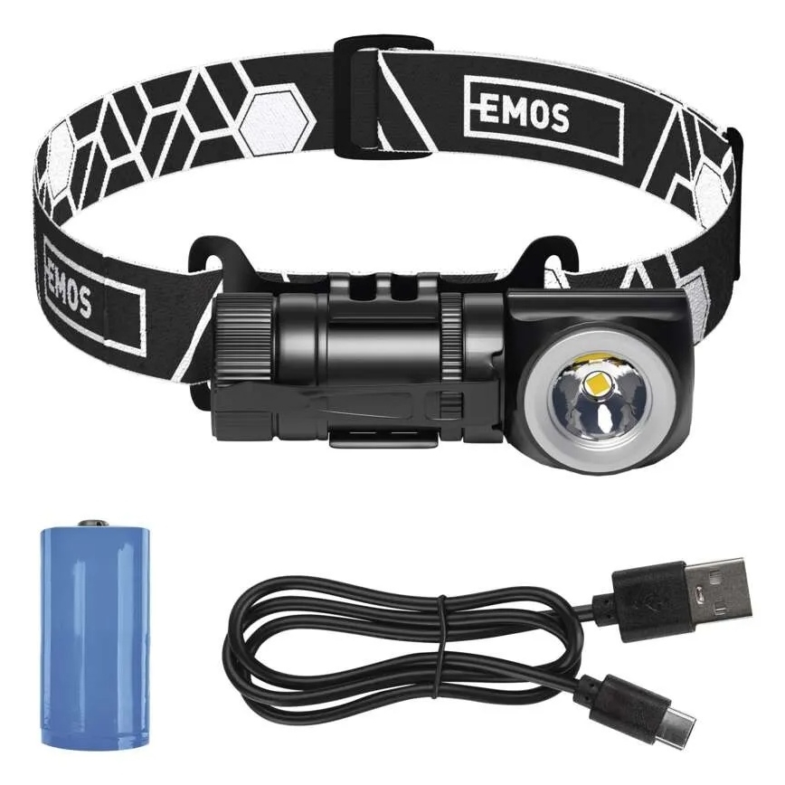 Dæmpbar genopladelig pandelampe LED/800 mAh 3,7V