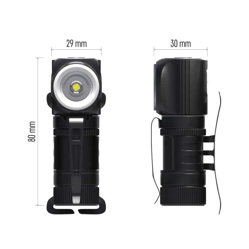 Dæmpbar genopladelig pandelampe LED/800 mAh 3,7V