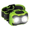 Dæmpbar genopladelig pandelampe med sensor og rødt lys LED/10W/5V/3xAAA IP44 600 lm 1200 mAh
