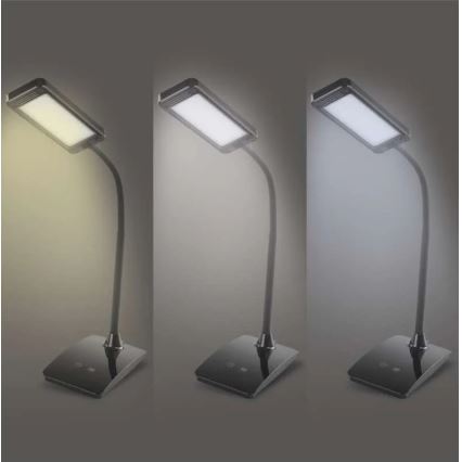 Dæmpbar LED-bordlampe EDDY LED/6W/230V 3000/4500/6800K sort